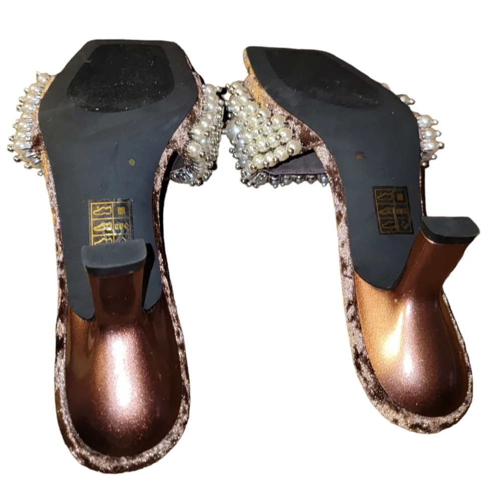 Free People JEFFREY CAMPBELL Portia Pearl Heels Size 9 - Picture 5 of 7